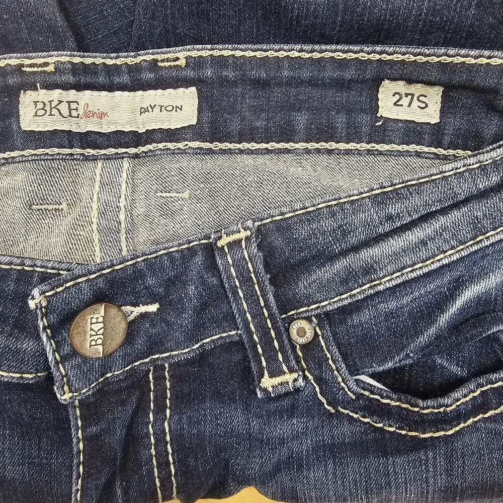 BKE PAYTON Bootcut Women's Jeans 27S Dark Wash Stretch Low Rise Western Casual